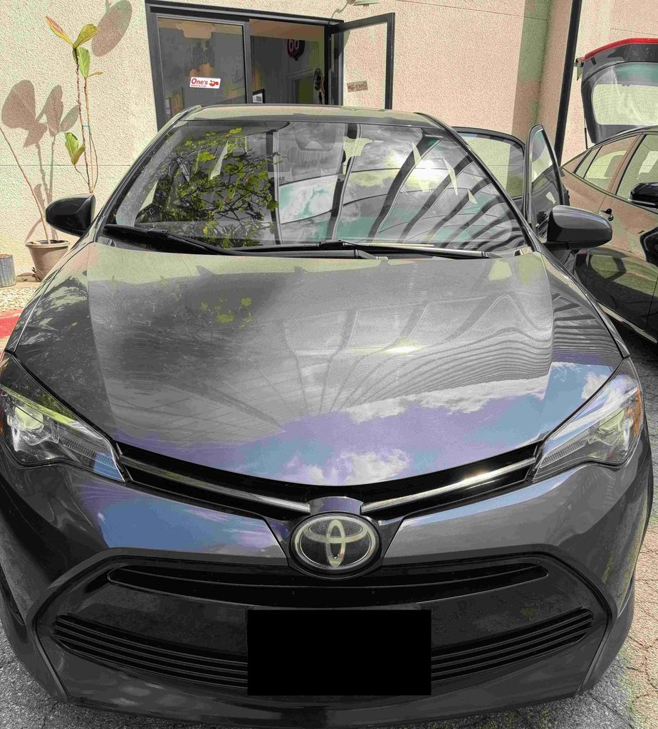 LAで借りた車の様子